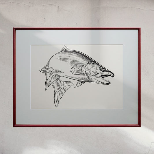 「サクラマス」原画