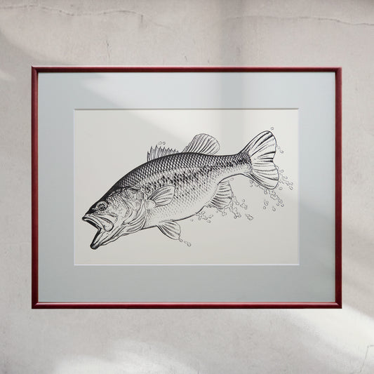 「ブラックバスA」原画