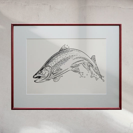 「ニジマス」原画