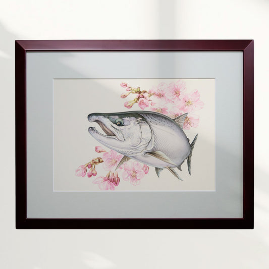 九頭竜川「サクラ満開」原画