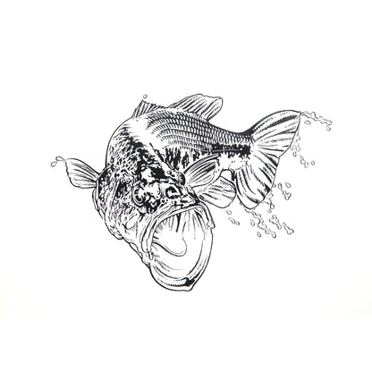 "Black Bass B" original drawing